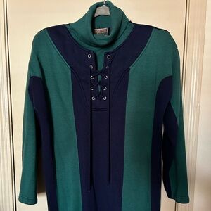Vintage Retro Turtleneck With Shoulderpads
